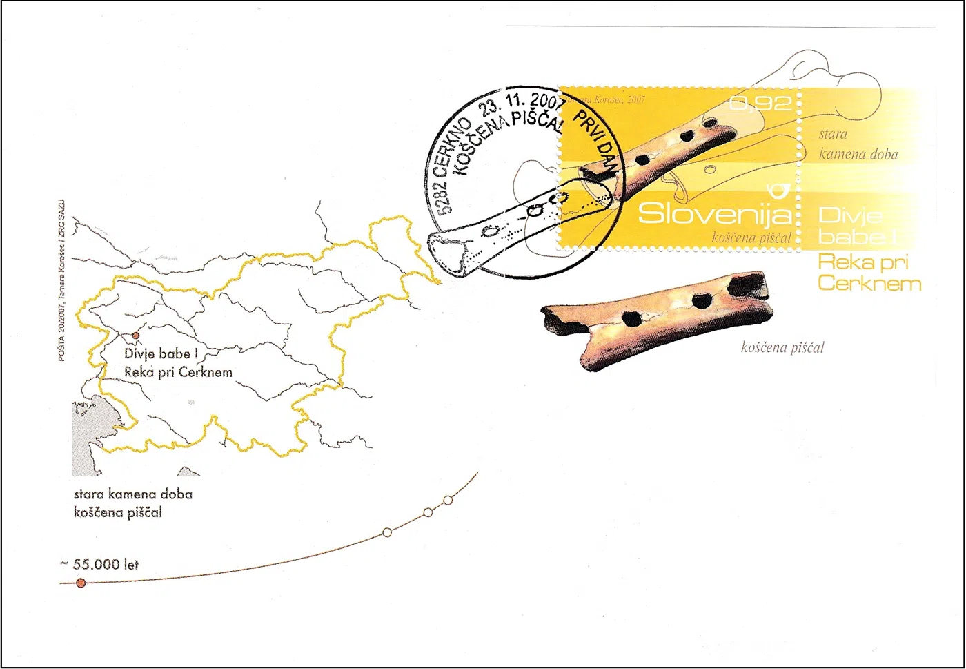 ARHEOLOŠKE NAJDBE - KOŠČENA PIŠČAL